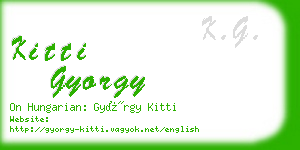 kitti gyorgy business card